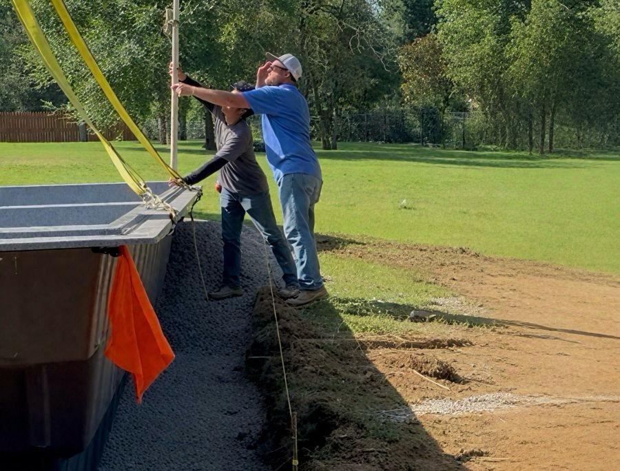 site leveling and preparation process