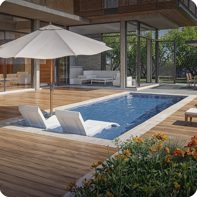 Edge Fiberglass Swimming Pool Fiber