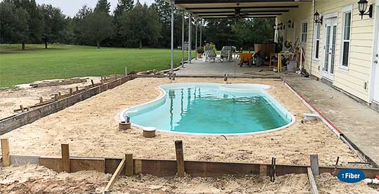 Pool deck preparation