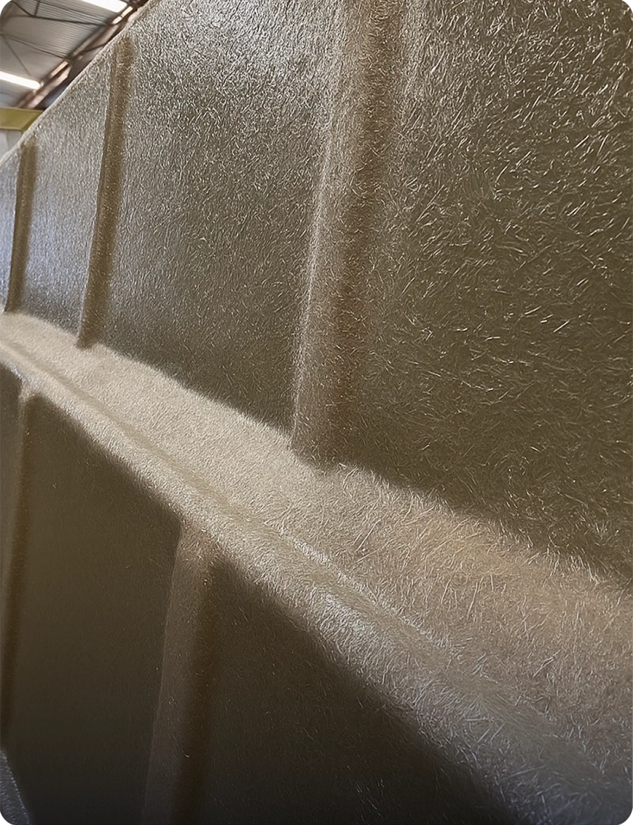 Structural lamination on a Fiber Granita™ Pool