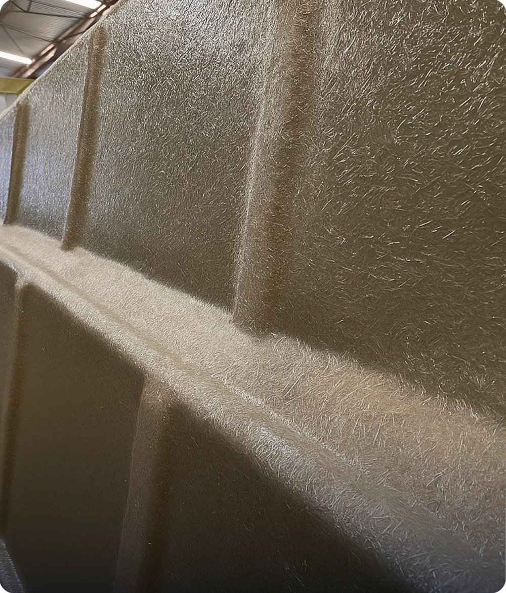 Structural lamination on a Fiber Granita™ Pool