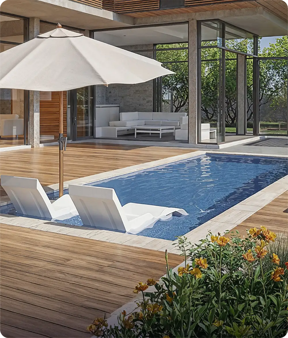 Hydraulics and accessories for Fiber pools